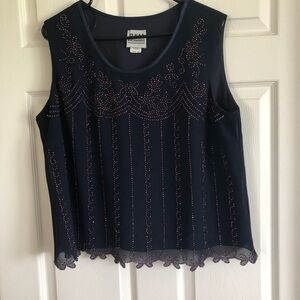 Ladies Beaded Tank Top